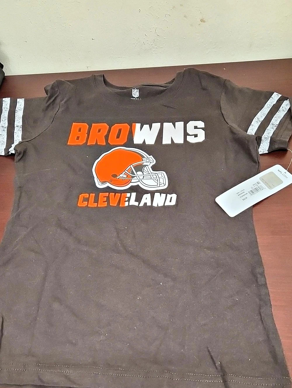 NFL Cleveland Browns NFL Team Apparel T-Shirt Girls Large-XL 10/12